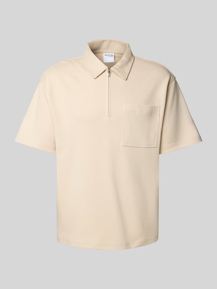Relaxed Fit Poloshirt aus reiner Baumwolle Modell 'RELAXEJEORGE' Shop The Look MANNEQUINE