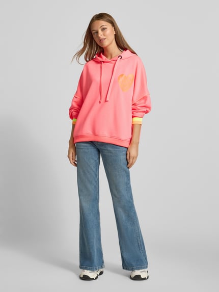 miss goodlife Oversized Hoodie aus Baumwoll-Mix Pink 1