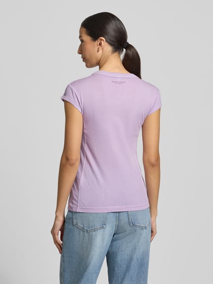 Marc O'Polo Slim Fit T-Shirt aus reiner Baumwolle Flieder 5