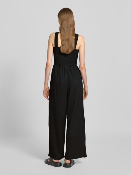 ONLY Regular Fit Jumpsuit mit gesmoktem Rumpf Modell 'ELISE' Black 5