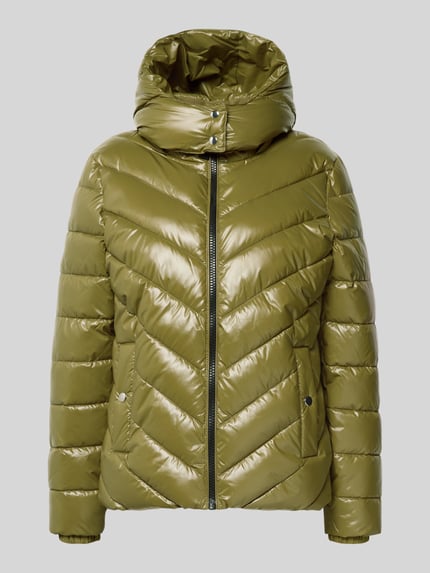 Christian Berg Woman Selection Steppjacke mit Kapuze und Reißverschluss Oliv 2