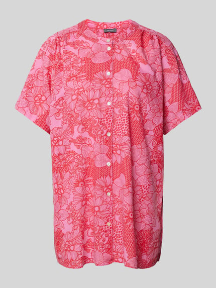 Montego Blouse met all-over bloemenprint Felroze - 1