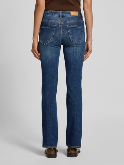 VERO MODA Bootcut jeans van katoenmix, model 'FLASH' Marineblauw - 5