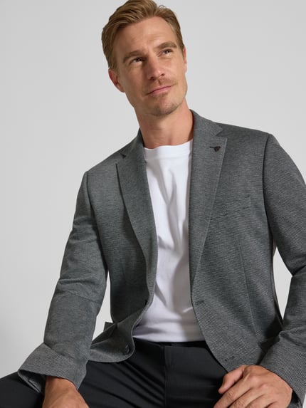 ROY ROBSON Slim fit colbert met viscose en reverskraag Lichtgrijs - 3