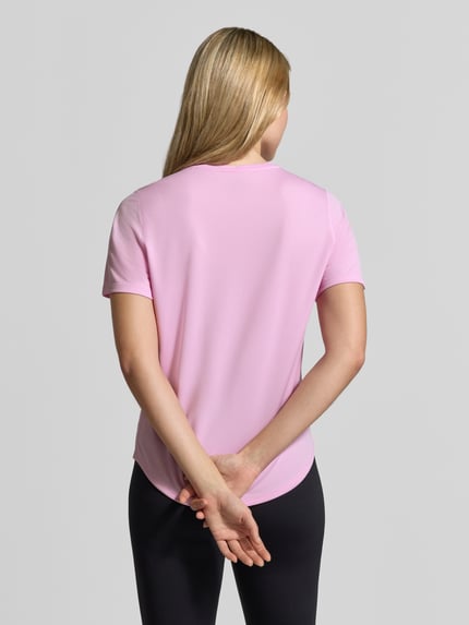 ASICS męski t-shirt o kroju regular fit z nadrukiem z logo Różowy 5