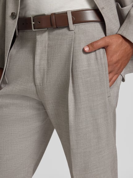 Strellson Regular Fit Anzughose mit Woll-Anteil Modell 'LUIS' Beige 3