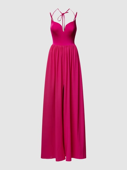 Vera Wang Bride Abendkleid mit Herz-Ausschnitt Modell 'VERLINE' Fuchsia 2
