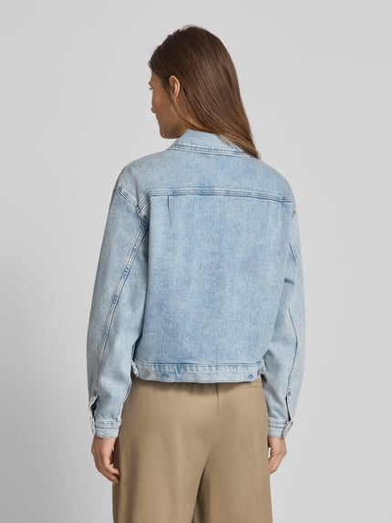Scotch & Soda Jeansjack met paspelzakken op de borst Lichtblauw - 5