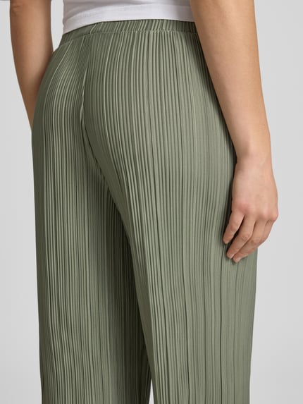 ONLY Straight Leg Hose mit Plissees Modell 'RAVENNA' Schilf 3