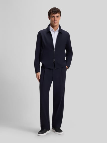 BOSS Slim Fit Businesshemd mit Allover-Muster Modell 'P-Hank-kent-C1-222' Hellblau 1
