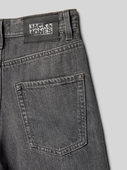 JACK & JONES Straight Fit Shorts mit Logo-Patch Modell 'Tony' Black 2