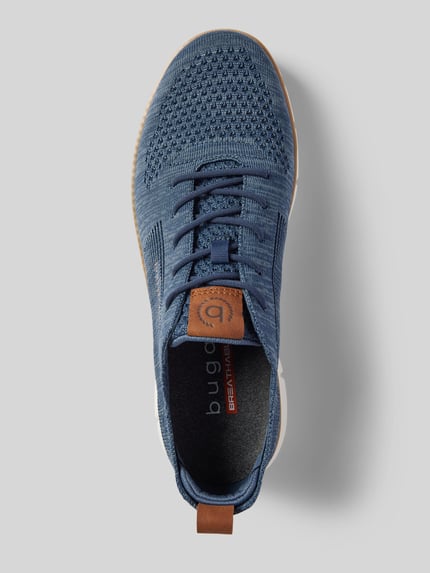bugatti Sneakers met labelstitching, model 'Pasadena' Blauw - 3