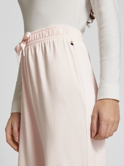 BOSS Straight leg sweatpants met tunnelkoord Lichtroze - 3