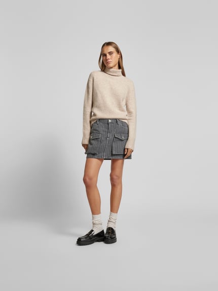 Joseph Pullover met geribde boorden Ecru gemêleerd - 1