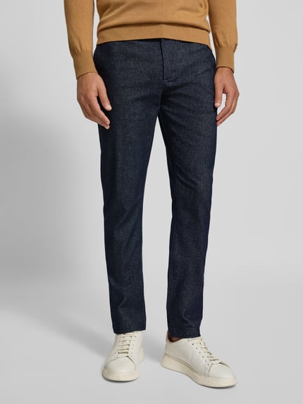 Tommy Hilfiger Slim Fit Stoffhose aus Baumwoll-Mix Modell 'BLEECKER' Marine 4