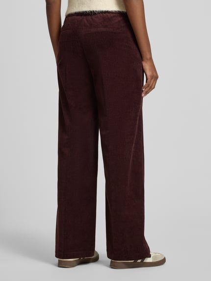 OPUS PANTS Spodnie materiałowe z elastycznym pasem model ‘Mucia’ Bordowy 5
