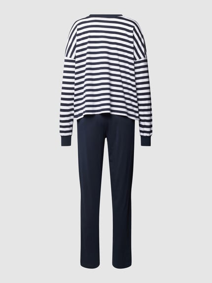 Marc O'Polo Pyjama mit Streifenmuster Dunkelblau 3