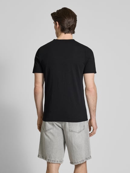 s.Oliver RED LABEL Regular fit T-shirt van puur katoen Zwart - 5