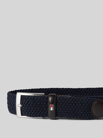 Tommy Hilfiger Riem met structuurmotief, model 'NEW ADAN' Marineblauw - 4