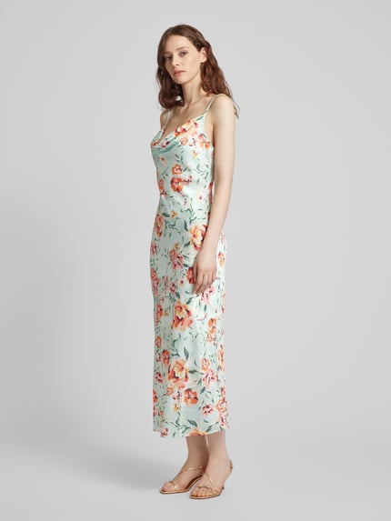 GUESS Maxikleid mit Wasserfall-Ausschnitt Modell 'AKILINA' Mint 1