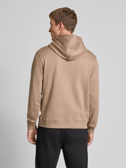 JACK & JONES Hoodie mit Känguru-Tasche und Label-Stitching Beige 5