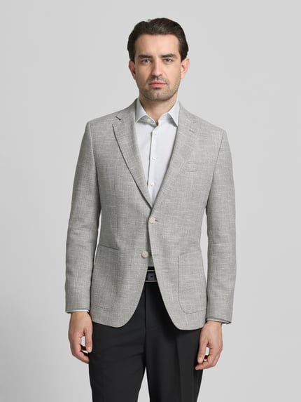 BOSS Regular Fit Sakko aus Baumwoll-Viskose-Mix mit Leinen-Anteil Modell 'HUTSON' Mint 4