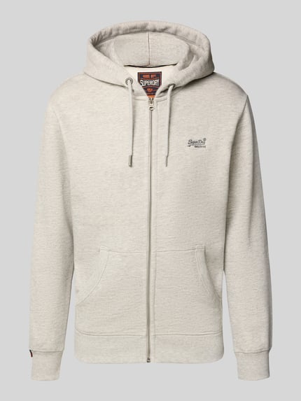 Superdry Sweatjacke mit Kapuze Hellgrau 2
