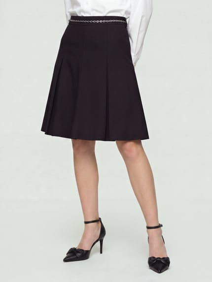 HUGO Minirock mit Kettendetail Rejulia-1 Black 4