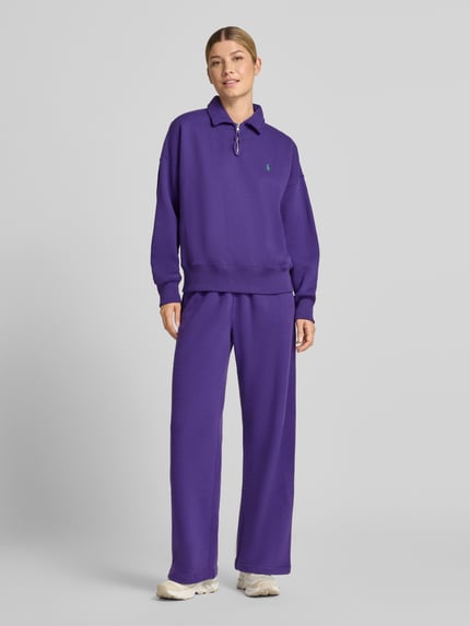 Polo Ralph Lauren Regular Fit Pullover aus Baumwoll-Mix Lila 1
