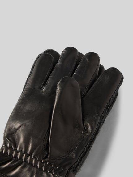 Hestra Rękawiczki z mieszanki wełny model „Christopher” BLACK 3