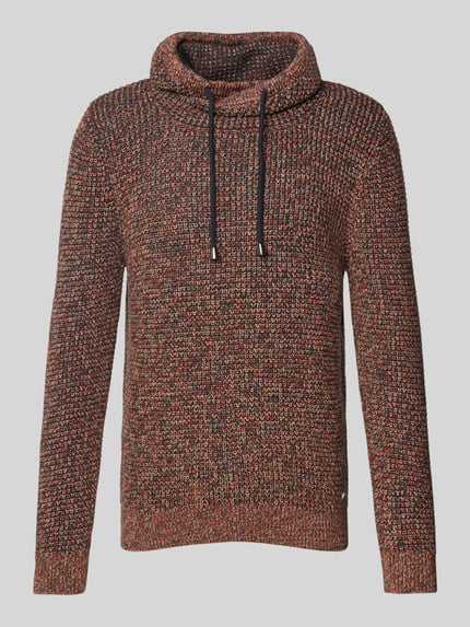 RAGMAN Strickpullover mit gerippten Abschlüssen Rostrot 2