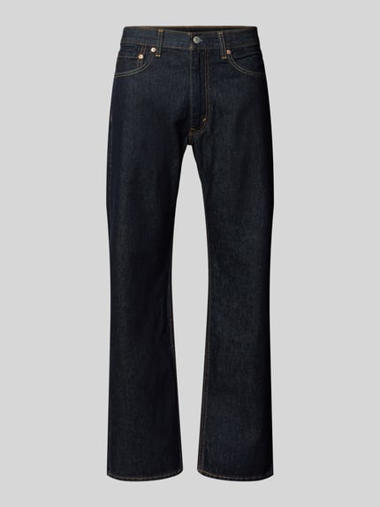 Produktfoto, ciemnoniebieskie jeansy o kroju relaxed fit z bawełnianego denimu Relaxed Fit Jeans aus reiner Baumwolle Modell '555' von Levi's®, Herren Relaxed Fit Jeans
