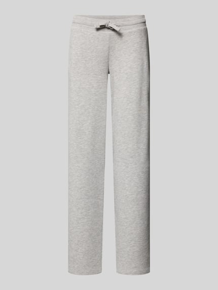 Produktfoto, Wide Fit Sweatpants mit Viskose-Anteil von Review im Baumwoll-Mix, elastischer Bund, Tunnelzug, grau, glatte Textur