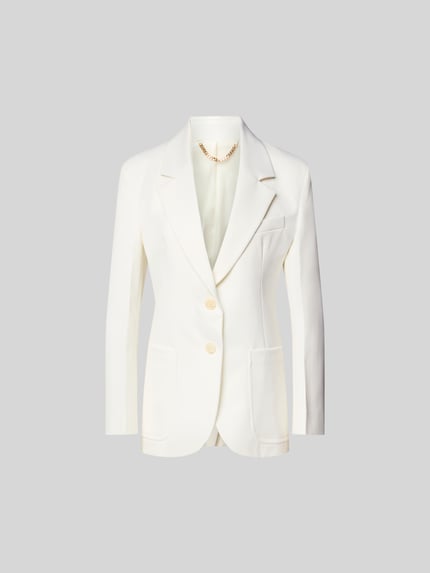 Blazer van wolmix met borstzak Shop The Look MANNEQUINE