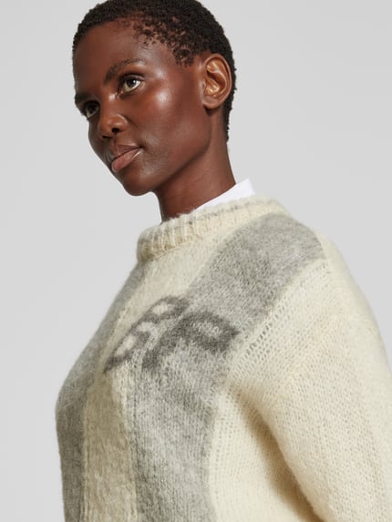 BAUM & PFERDGARTEN oversized pullover van alpacamix Ecru - 3