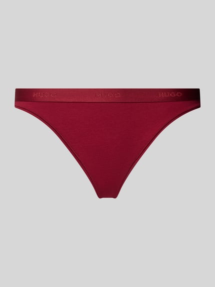 HUGO String mit Logo-Bund Bordeaux 1