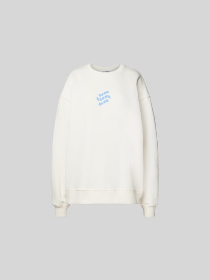 OH APRIL Bluza o kroju oversized z nadrukiem z logo Złamany biały 2
