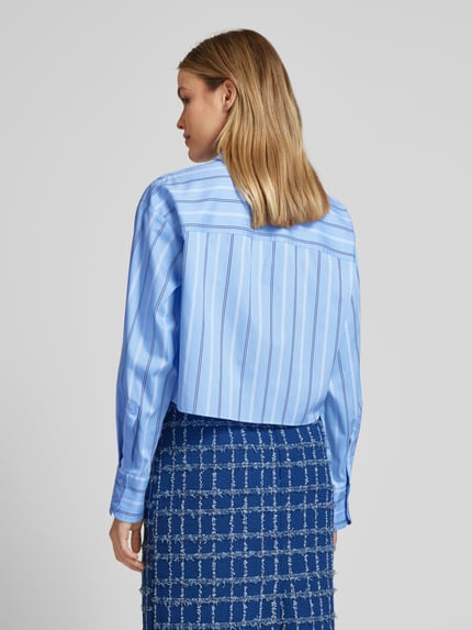 P&C* curated by Veronika Heilbrunner Verkorte overhemdblouse Blauw - 5