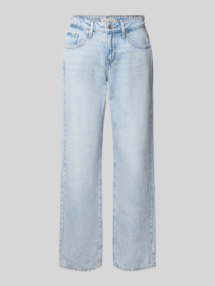 Jeansy o luźnym kroju z czystej bawełny Shop The Look MANNEQUINE