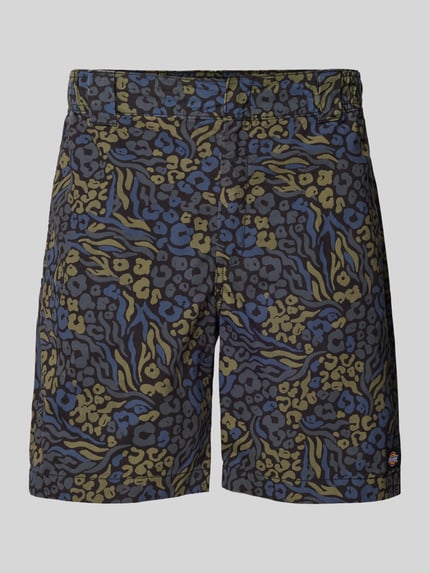 Dickies Regular Fit Shorts mit Allover-Print Modell 'SALTVILLE' Black 2