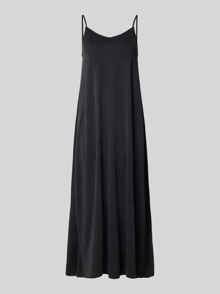 Jake*s Casual Midikleid aus Modal-Mix mit Spaghettiträgern Black 2