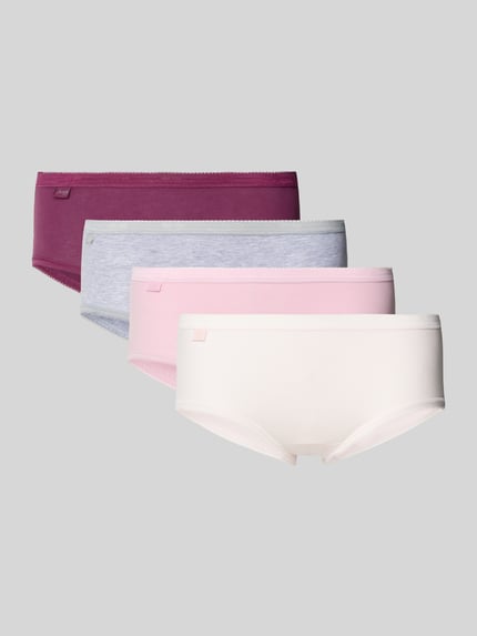 Sloggi Slip mit elastischem Bund Modell 'BASIC' im 4er-Pack Lila 1