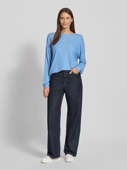 Tom Tailor Regular Fit Sweatshirt aus Viskose-Mix Bleu 1