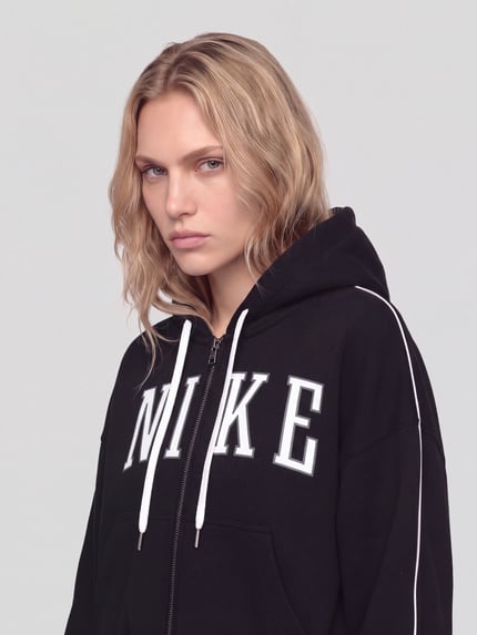 Nike Sweatjacke mit Logo-Schriftzug Black 3