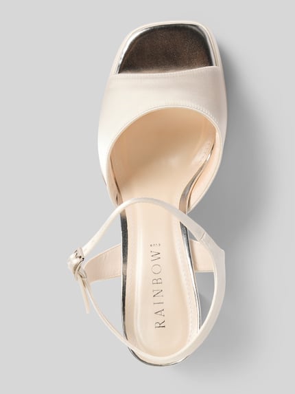 Rainbow Club Sandalette mit Blockabsatz Modell 'Nora' Offwhite 3