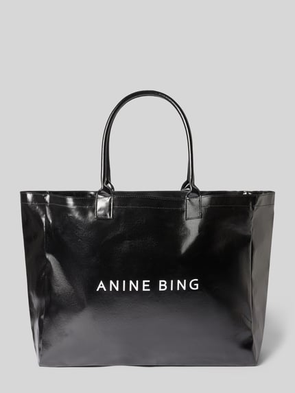 Anine Bing Shopper met logo-opschrift Zwart - 2