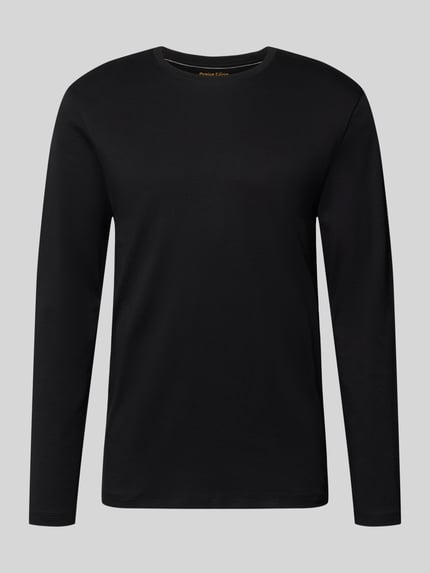 Christian Berg Men Longsleeve aus reiner Baumwolle Black 2