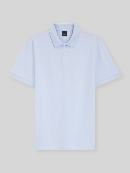 BOSS regular fit poloshirt van puur katoen model 'H-PARLAY 102' Bleu - 2