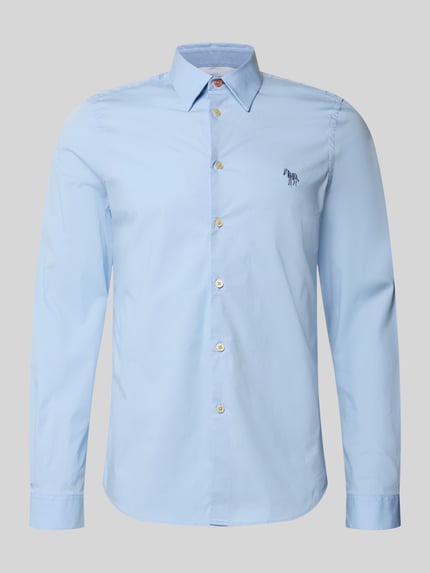 Paul Smith Tailored Fit Freizeithemd mit Kentkragen Hellblau 2