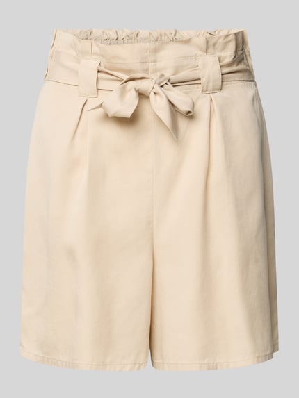 Tom Tailor Denim Regular Fit Shorts mit Bindegürtel Beige 2
